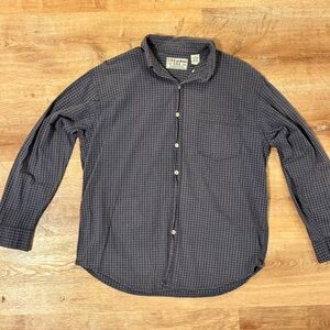 Vtg U.S. Expedition Seersucker Check Shirt M Eclectic Grandpa Gorpcore